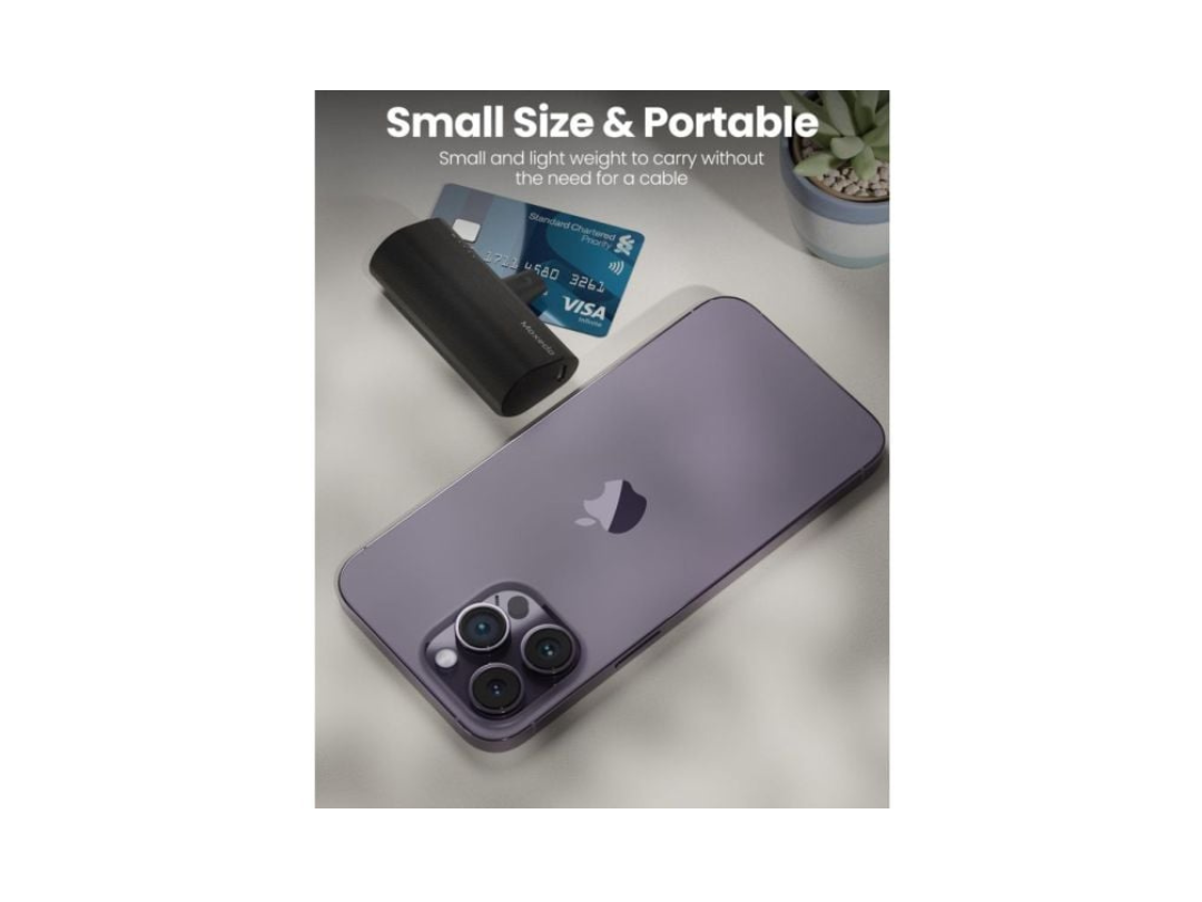 Moxedo 3-in-1 Power Bank 5000mAh Black MX-PBH033-BK Moxedo 3-in-1 Power Bank 5000mAh Black MX-PBH033-BK